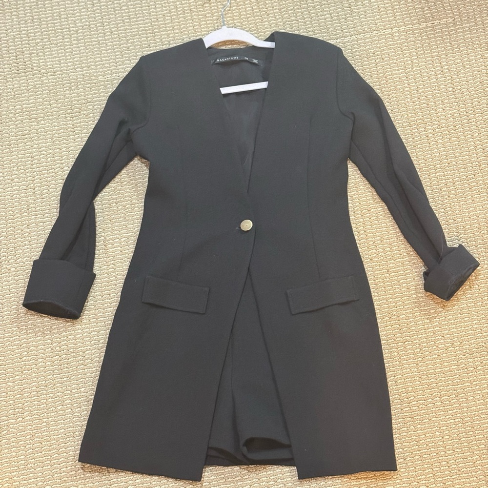 Free People Black Blazer and Short Set in SZ XS